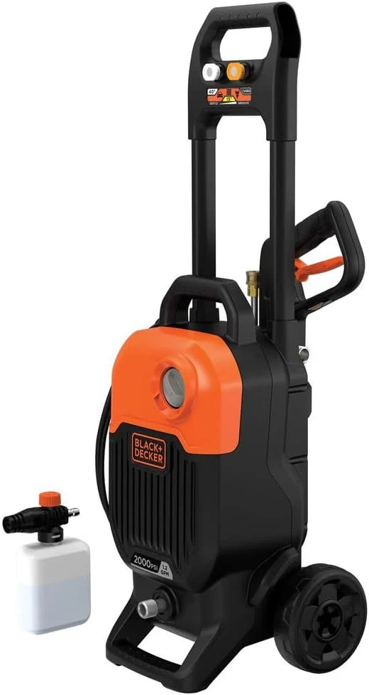Idropulitrice Nero notte & Decker 150 bar 2000w 450 l/hr 2000w BEPW2000-qs : Kit con Tubo e Lancia