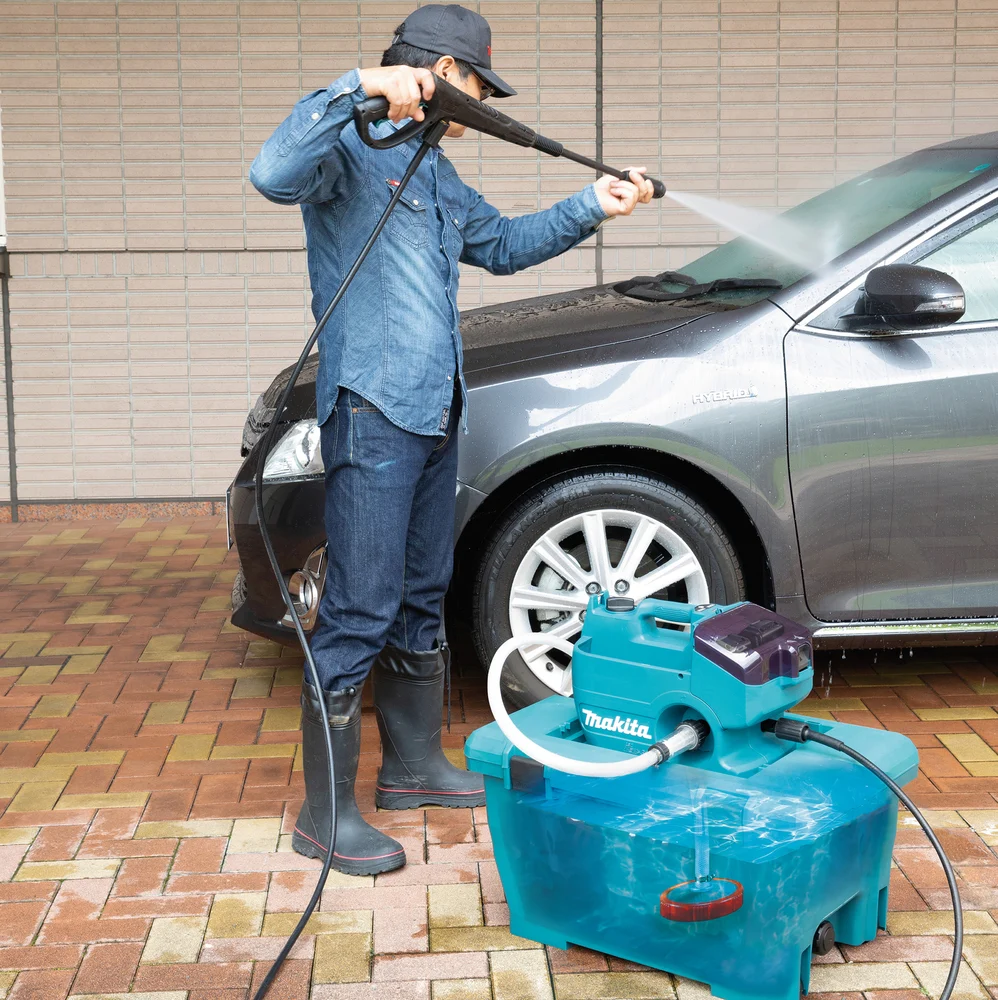Makita DHW080ZK – Idropulitrice Portatile 18V×2 LXT 36 V Brushless 80 bar Blu e Giallo