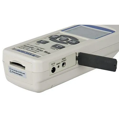 PCE Instruments Igrometro Sensore di temperatura esterno 177 x 68 x 45 mm Software PCE-313A con Funzione Memoria