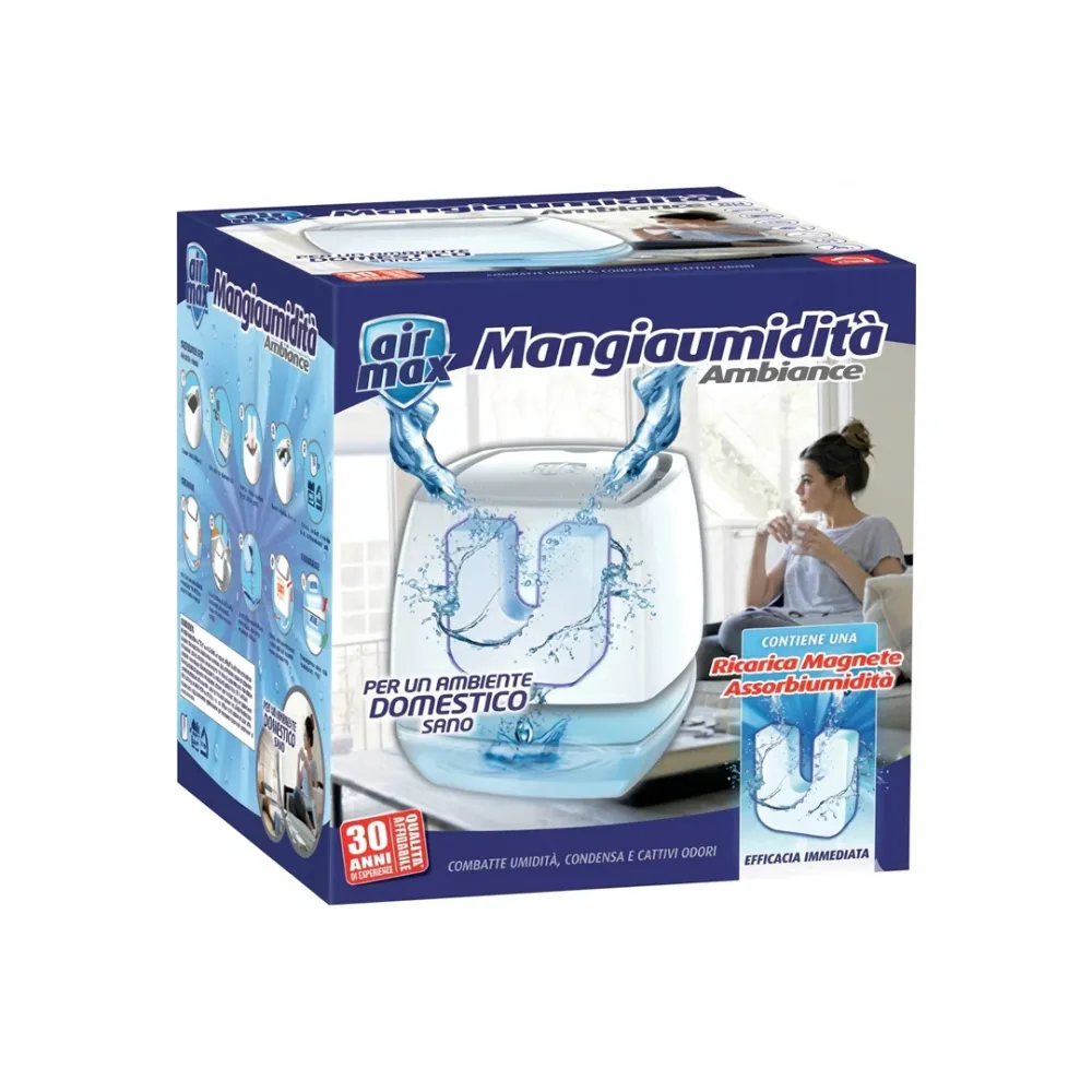 Airmax Tab Magnete Kit Ambiance Antiumidità con Vaschetta + 450 g