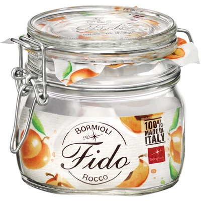 Vaso Vetro Fido Bormioli Chiusura Ermetica con Guarnizione Ml 500