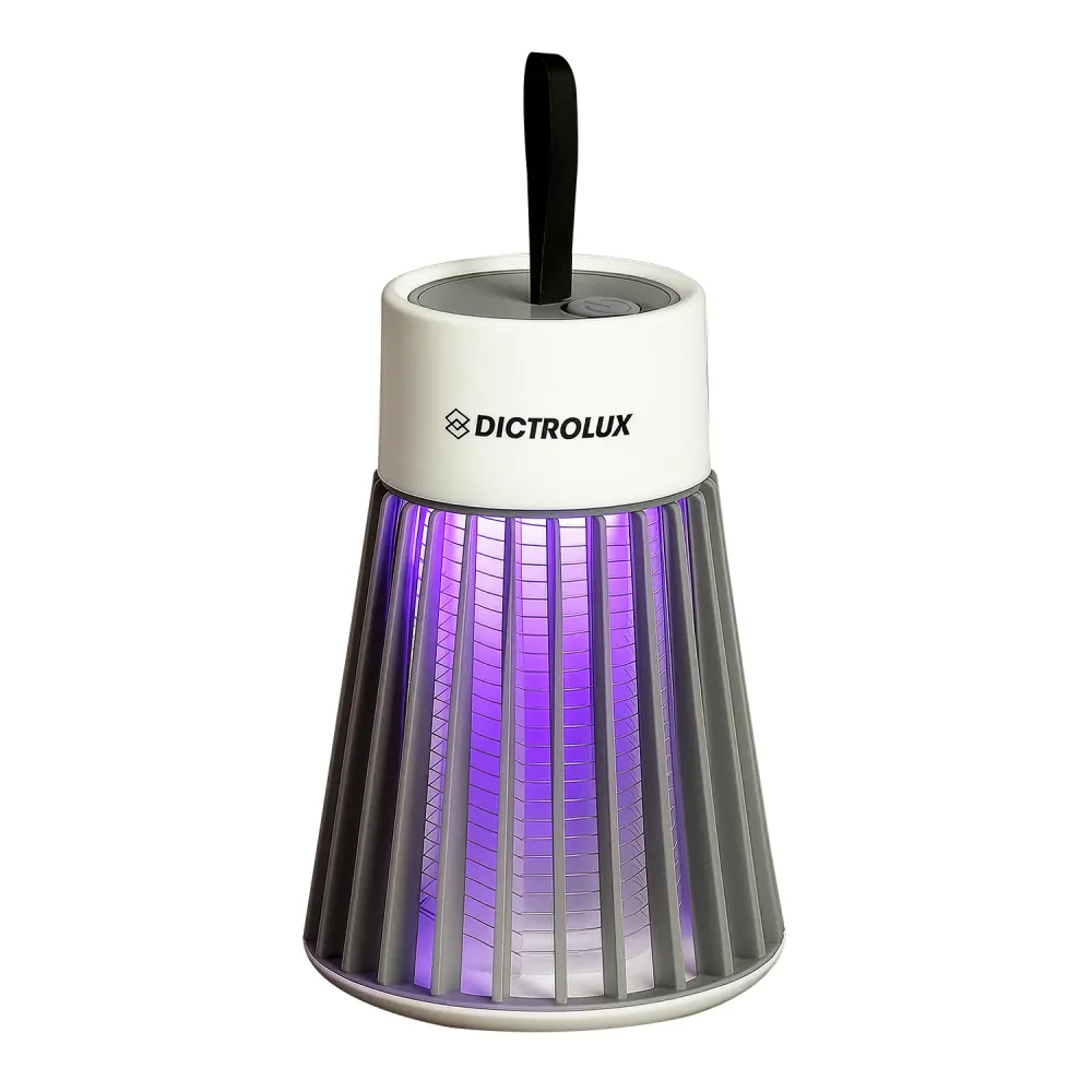 DICTROLUX - Lampada Antizanzare USB 2 1 - h12,5 cm diametro 9 cm