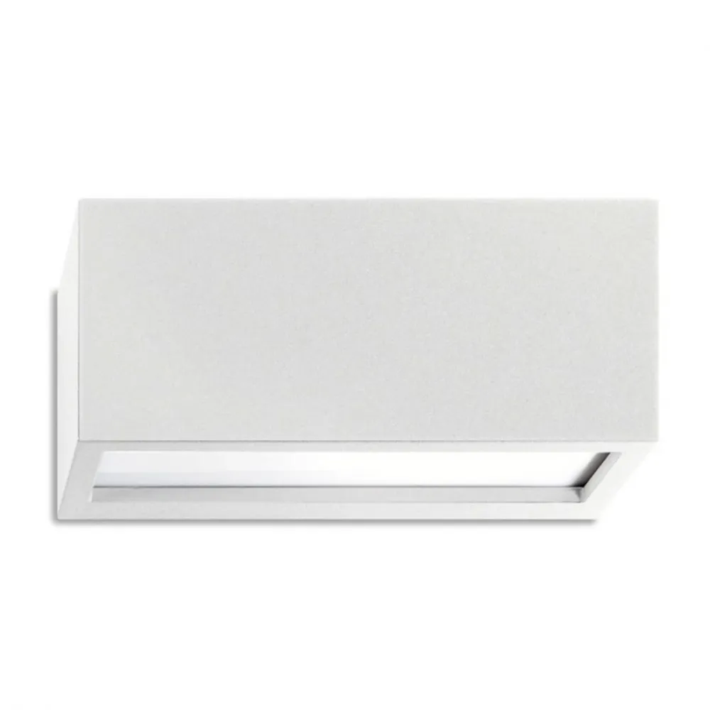 Connection | Est01004 | Lampada Da Parete Per Esterno, Ip54, E27, Bianco, Biemissione Energia Solare