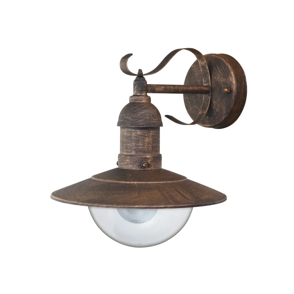 Design da Giardino Garden Wall Lamp Patio E27 60W Gold IP44 Weather Resistant Outdoor
