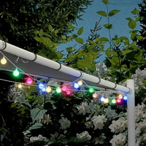 Ghirlanda LED Esterni Sfere RGB Osip 19m RGB per Viali e Scale