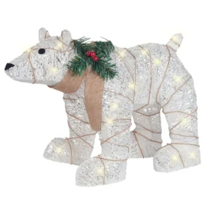 Lampioncino da Percorso Outdoor LED Decoration Bear 34 cm White SIVULA