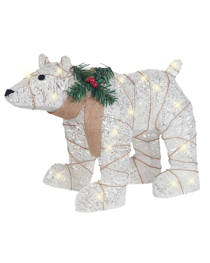 Lampioncino da Percorso Outdoor LED Decoration Bear 34 cm White SIVULA