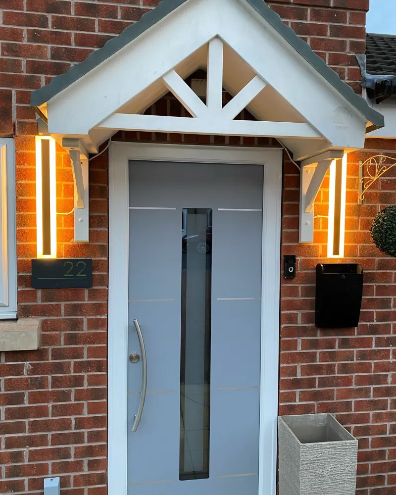 Outdoor LED Wall Light 30 cm Gold ROSALIE