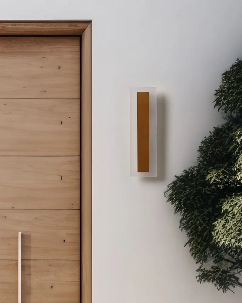 Outdoor LED Wall Light 30 cm Gold ROSALIE