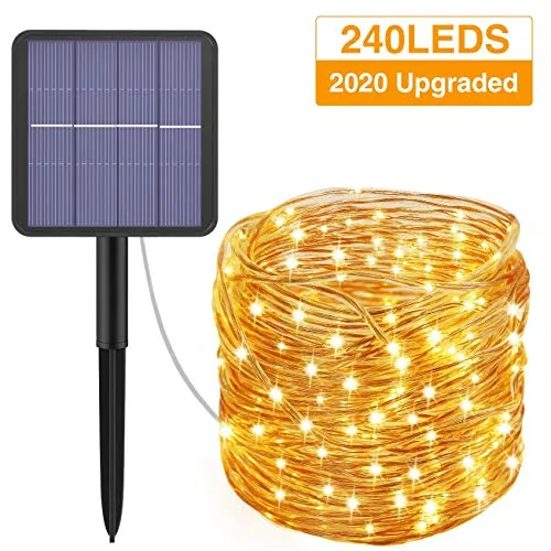 Kolpop Stringa Luci Solari,Catena Luminosa Solare Esterni 24M 240LED...