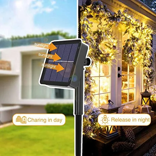 Kolpop Stringa Luci Solari,Catena Luminosa Solare Esterni 24M 240LED...