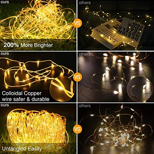 Kolpop Stringa Luci Solari,Catena Luminosa Solare Esterni 24M 240LED...
