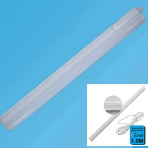 Lampada Led Da Muro Con Interruttore 7 Watt 80 Smd 3300k Luce Calda Tubo 1 Metro