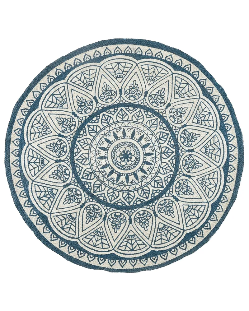 Tappeto blu ⌀ 120 cm ANADERE