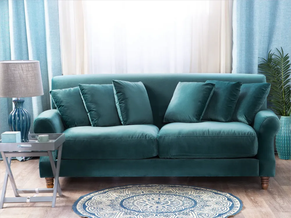 Tappeto blu ⌀ 120 cm ANADERE