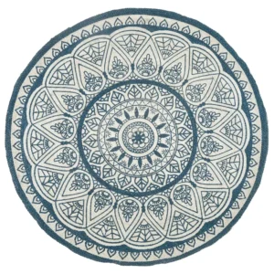 Tappeto blu ⌀ 120 cm ANADERE