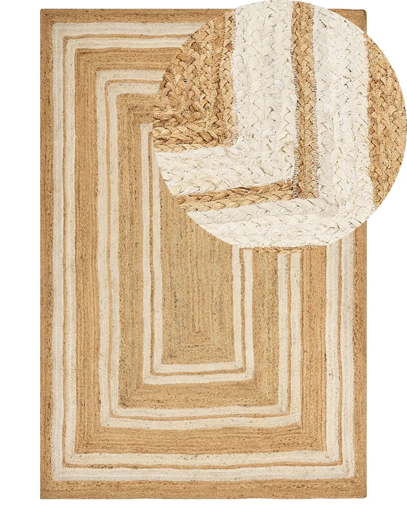 Tappeto iuta crema 200 x 300 cm ELMALI