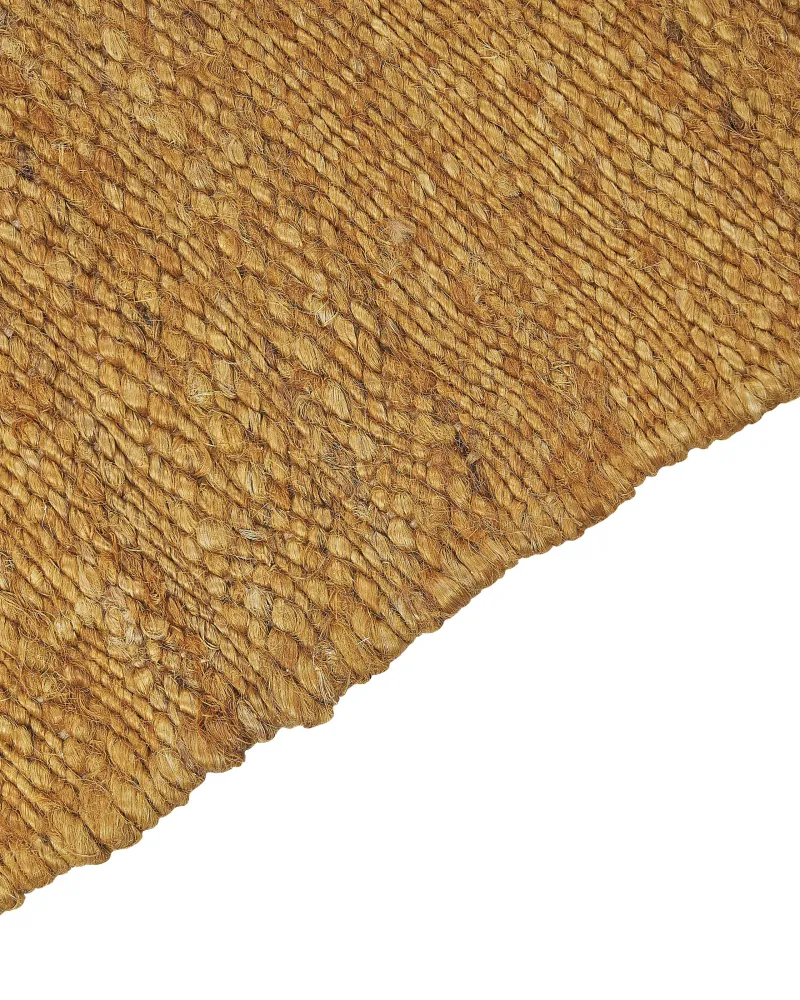 Tappeto iuta giallo senape e marrone 160 x 230 cm LUNIA