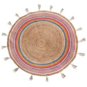 Tappeto iuta multicolore ⌀ 120 cm ZANAVI