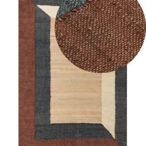 Tappeto iuta multicolore 200 x 300 cm ORTAKOY
