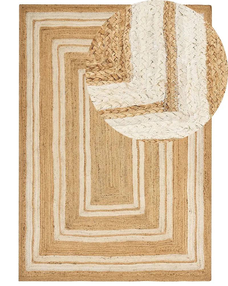 Tappeto iuta panna 160 x 230 cm ELMALI