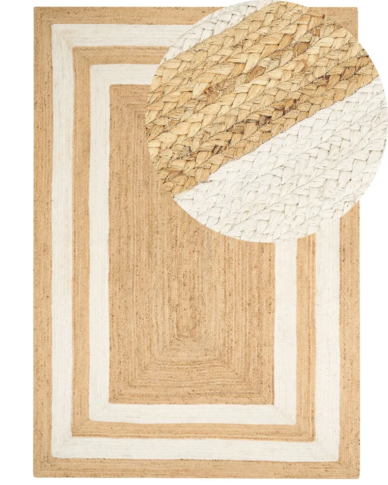 Tappeto iuta panna 200 x 300 cm GEMEREK