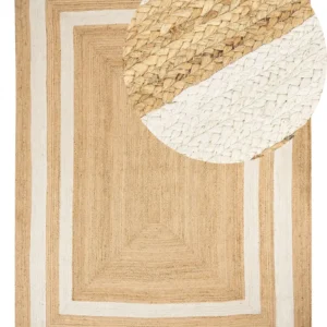 Tappeto iuta panna 300 x 400 cm GEMEREK