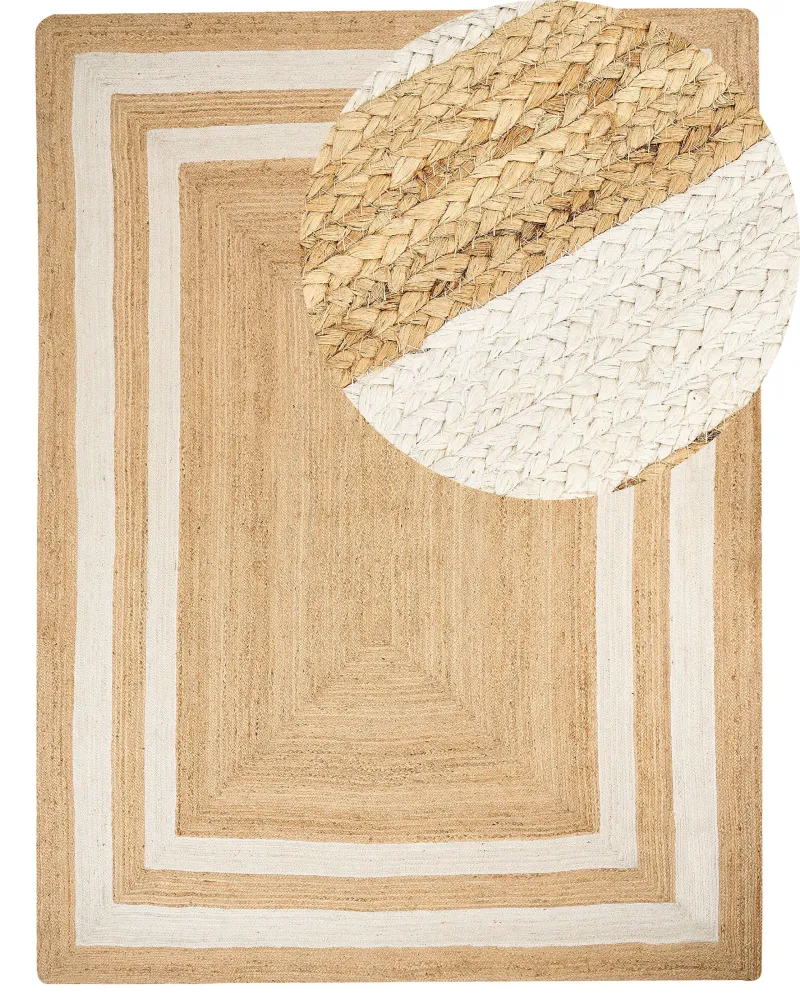 Tappeto iuta panna 300 x 400 cm GEMEREK