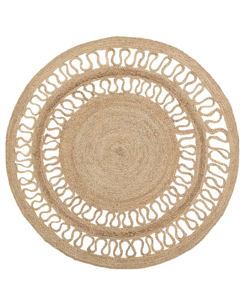 Tappeto iuta sabbia ø 120 cm DIKILI