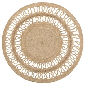 Tappeto iuta sabbia ø 120 cm DIKILI