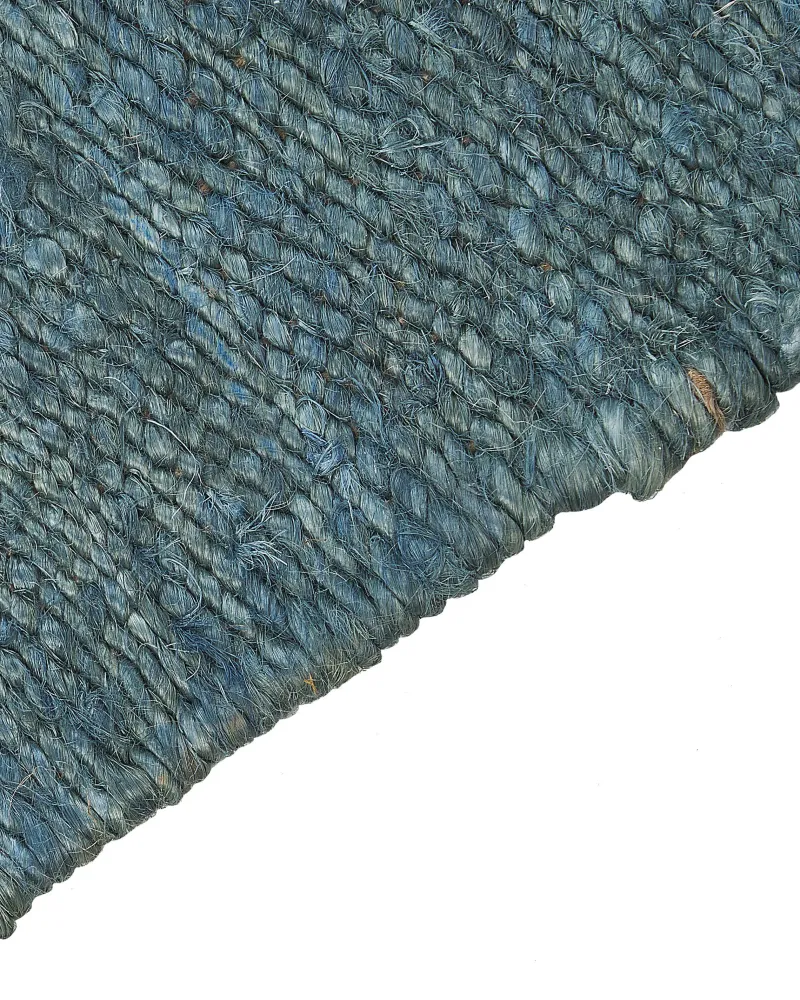 Tappeto iuta turchese e marrone 160 x 230 cm LUNIA