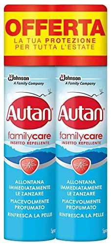 Autan Family Care Spray Bipacco, Insetto Repellente e Antizanzare Tigre e...