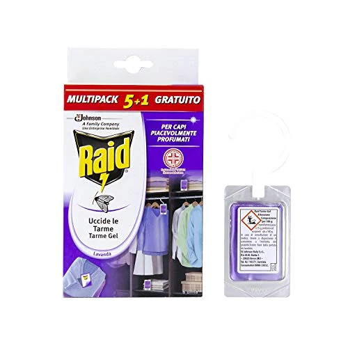 Raid Tarme Gel Multipack, Antitarme dei vestiti - Profumazione Lavanda -...