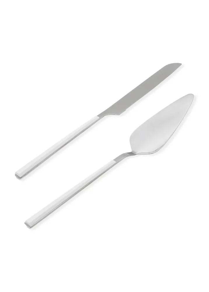 Il Set Torta Mia Bianco Argento 2 Pezzi Selected Products - 871