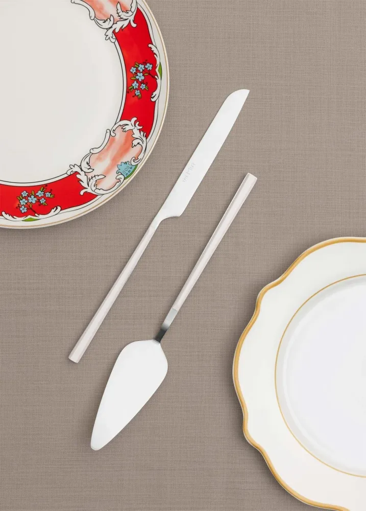 Il Set Torta Mia Bianco Argento 2 Pezzi Selected Products - 871