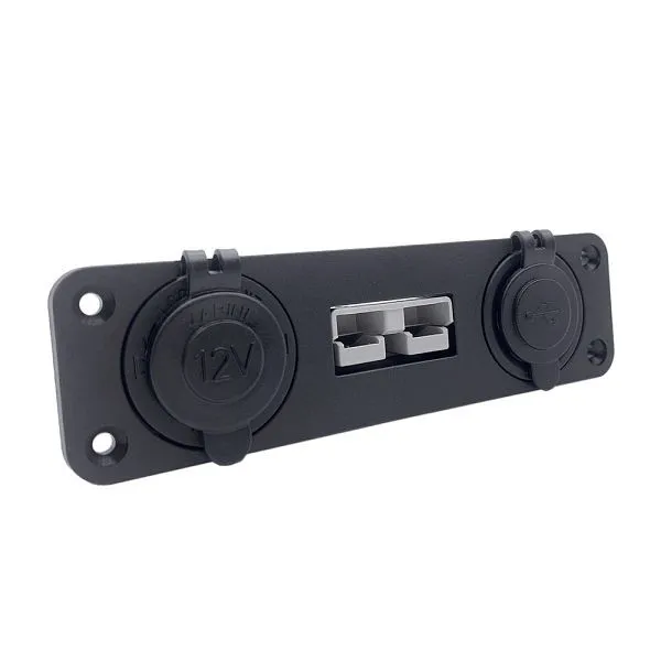 Connettore di Trasferimento Manuale Telaio di installazione Offgridtec Spina Anderson - Presa USB - Accendisigari 8-01-014990