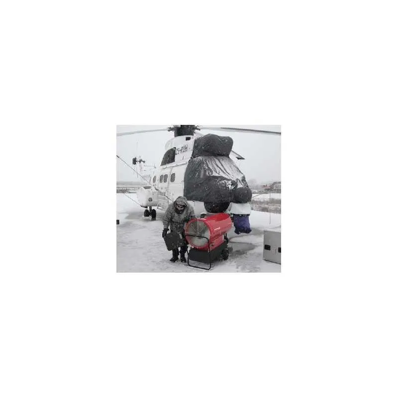 Generatore aria calda gasolio - ge20-20.000 kcal - rosso - senza scarico per Uso Cantieri