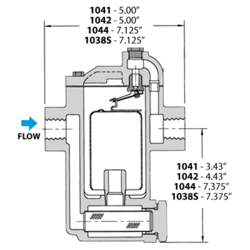 30 PSIG NPT Inverted Bucket Steam Trap IB1042-12-N-030