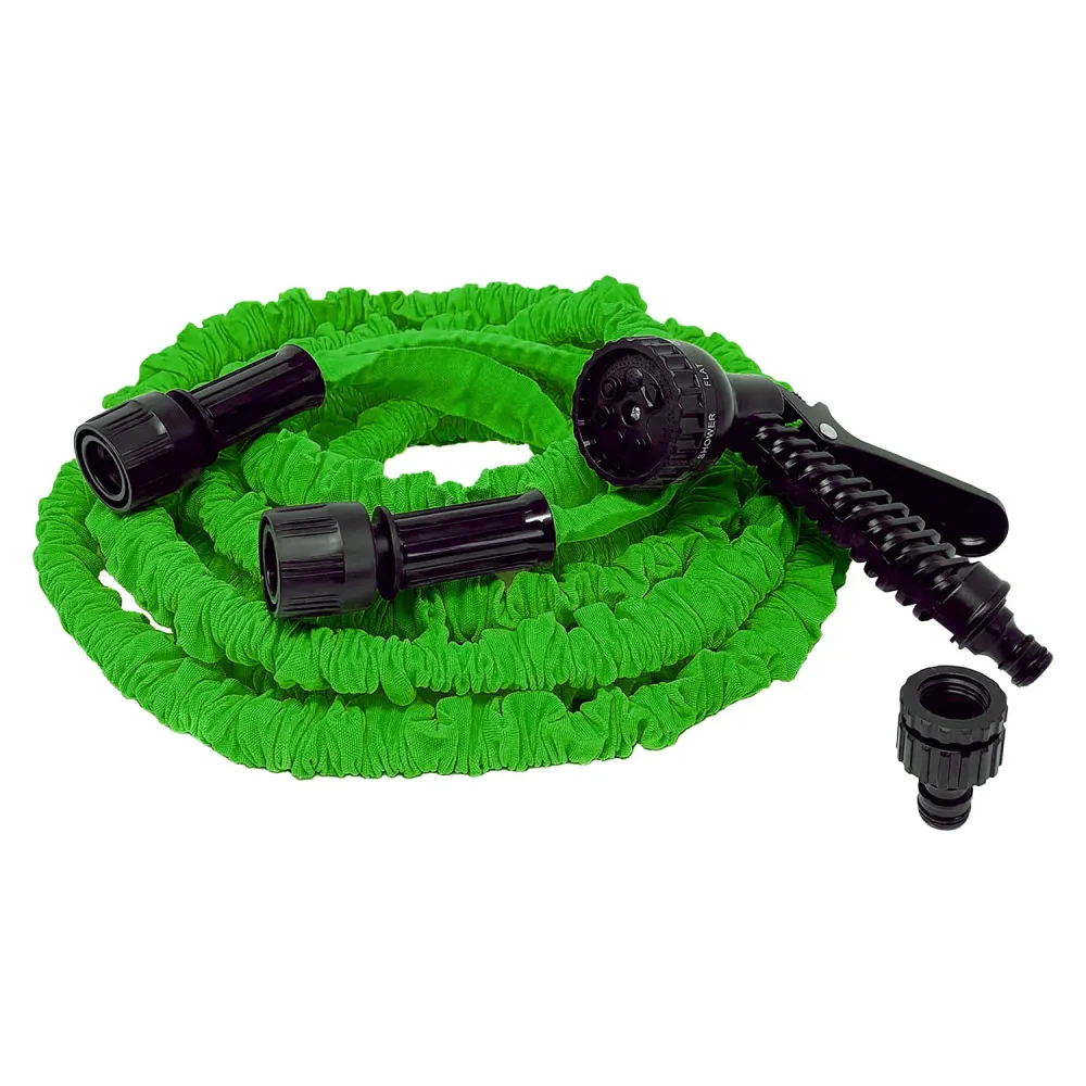 VESTIAMO CASA GIARDINO - Tubo Estensibile da Giardino con Pistola Multigetto - Estensione massima da 5 15 metri
