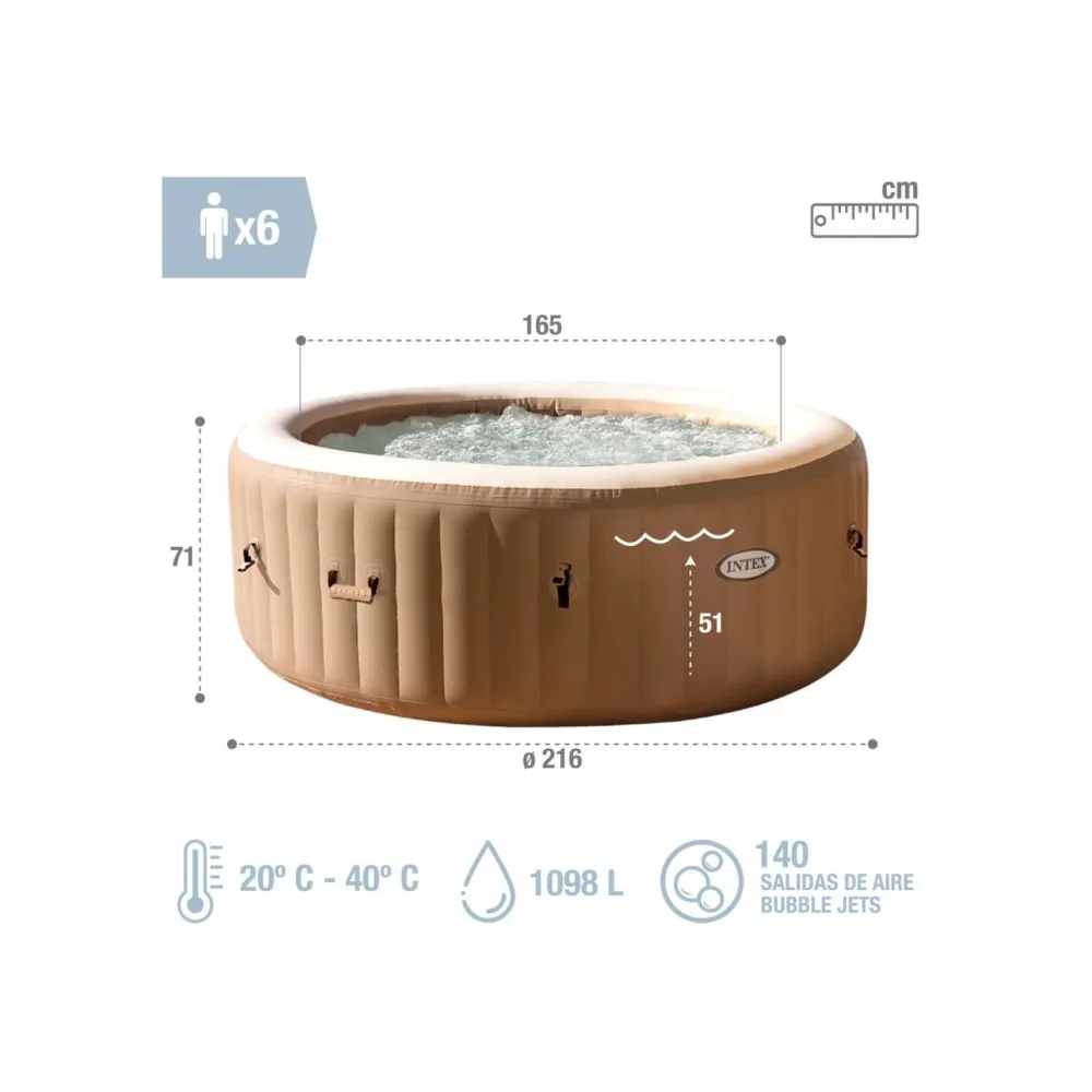 Spa de Hidromassagem Insuflável Intex Sahara