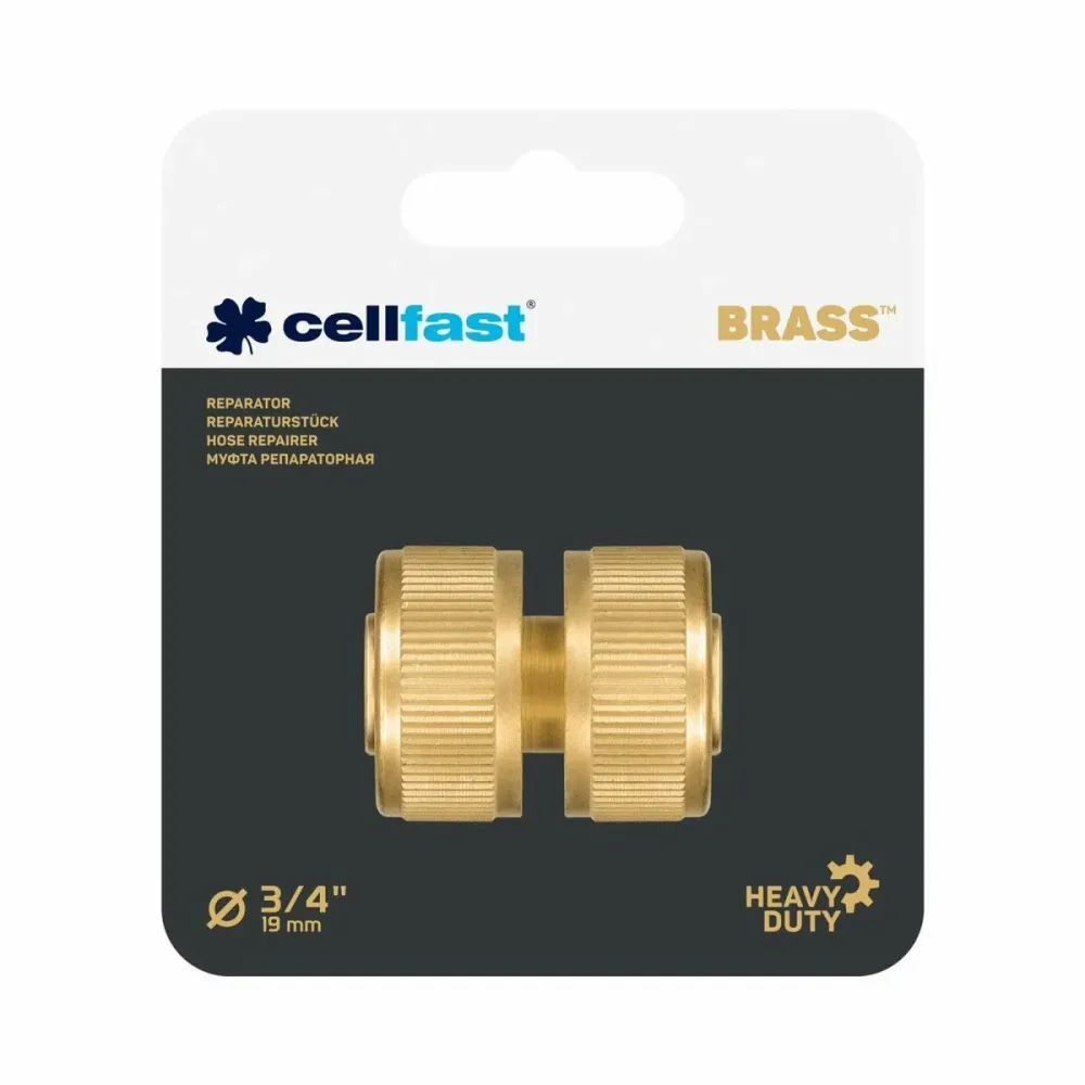 Giunto di riparazione del tubo Cellfast Ø 19 mm Ottone