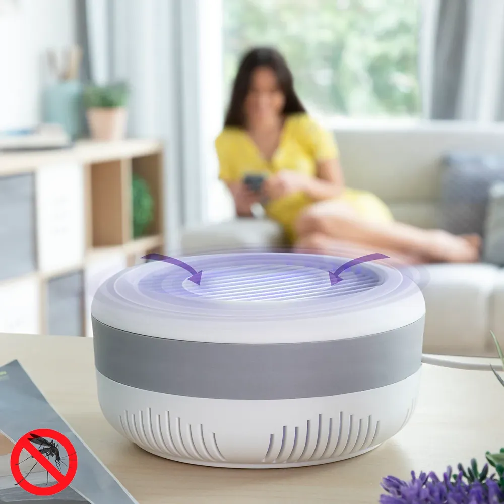 Lampada Antizanzare ad Aspirazione con Supporto Muro KL Lite InnovaGoods