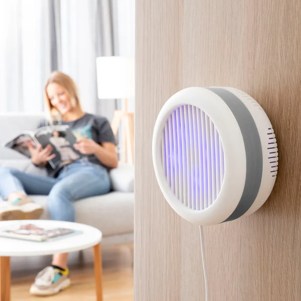 Lampada Antizanzare ad Aspirazione con Supporto Muro KL Lite InnovaGoods