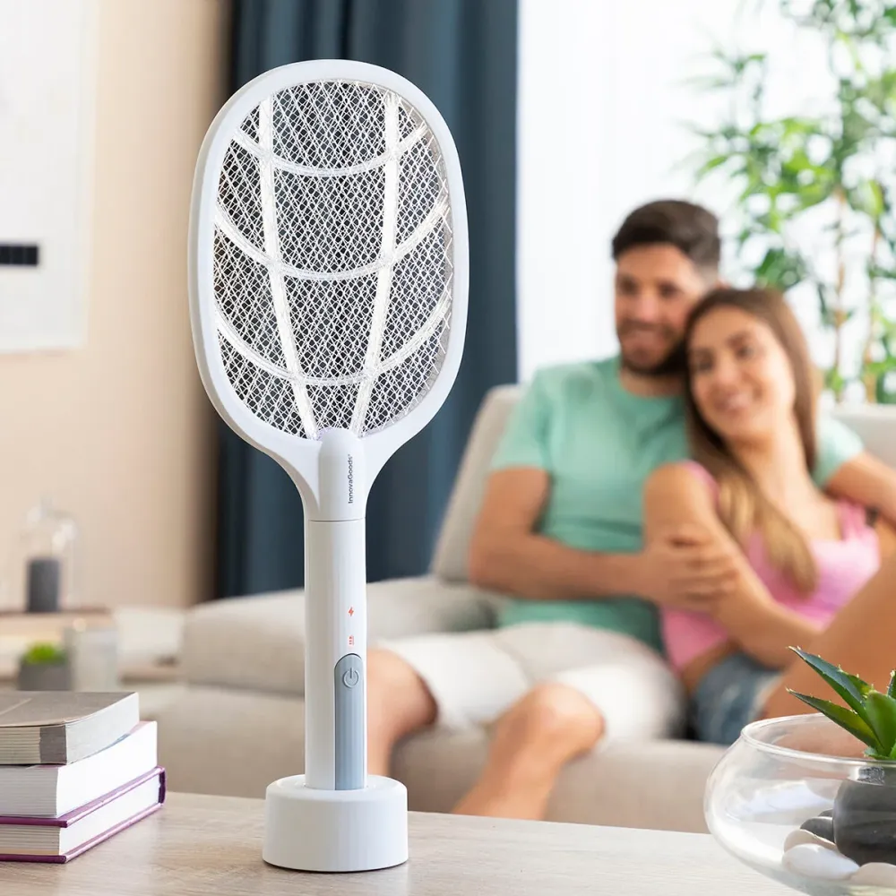 Racchetta Uccidi Insetti Ricaricabile con Luce UV 2 1 KL Rak InnovaGoods