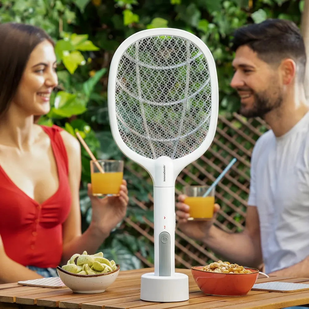 Racchetta Uccidi Insetti Ricaricabile con Luce UV 2 1 KL Rak InnovaGoods