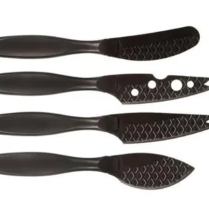 Boska Cheese Knife Set Mini Monaco+ Nero Black Black Acciaio inossidabile 190x190x24 BO307088