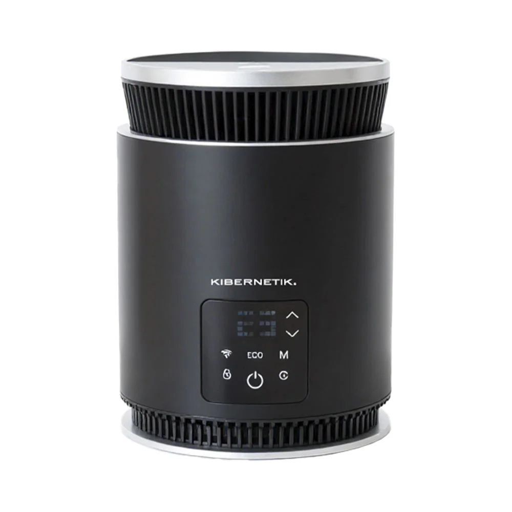 Termoventilatore ceramico Kibernetik PTC18 1800W con WIFI nero