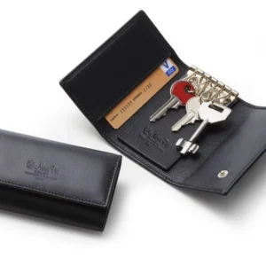 Key Holder Black Italian Leather