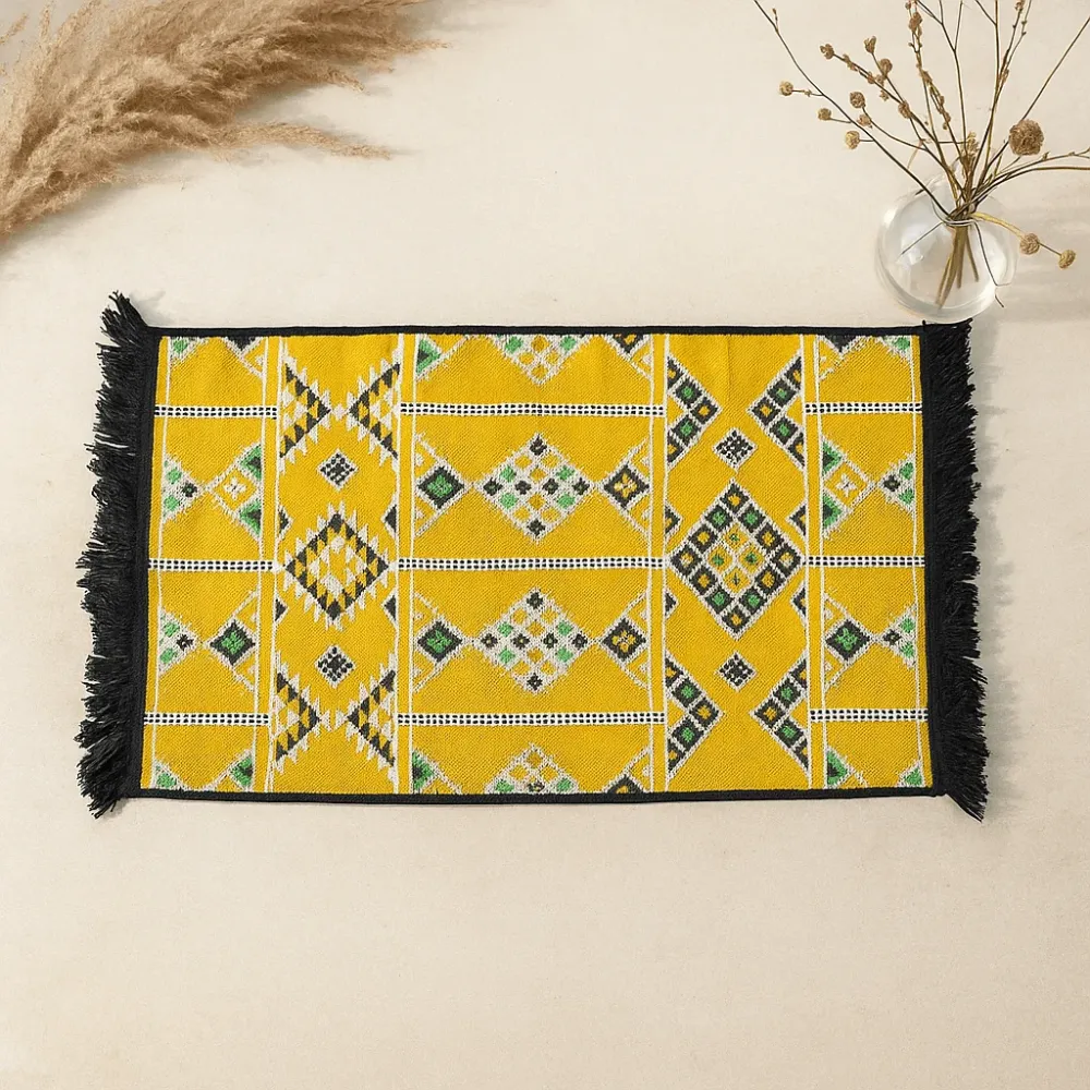 Tappeto Kilim 125x80 cm Giallo Turco