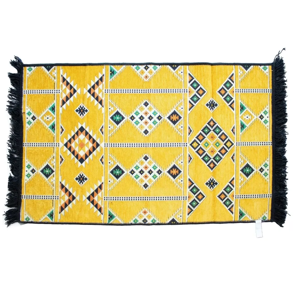 Tappeto Kilim 125x80 cm Giallo Turco